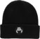 Crab Grab Circle Patch Beanie - black