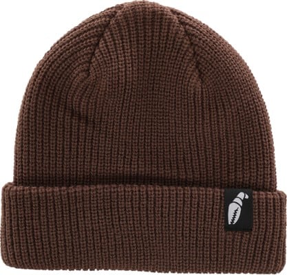 Crab Grab Claw Label Beanie - brown - view large
