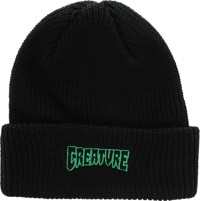 Creature Logo Outline Beanie - black