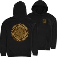 Spitfire Classic Swirl Hoodie - charcoal heather/gold
