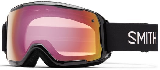 Smith Grom Kids Goggles 2022 - black/red sensor mirror lens - view large