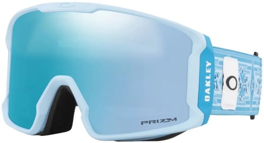 Oakley Line Miner L Goggles - jamie anderson sig blue print/prizm sapphire iridium lens - view large