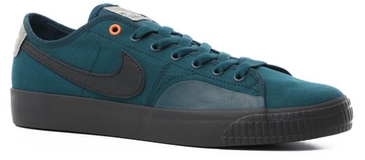 Nike SB Blazer Court Skate Shoes - (daan) midnight turquoise/mc green-dark sulfur - view large