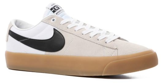 Nike SB Zoom Blazer Low Pro GT Skate Shoes - white/black-white-white - view large