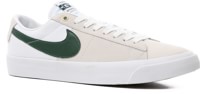 Nike SB Zoom Blazer Low Pro GT Skate Shoes - white/fir/white/gum light brown