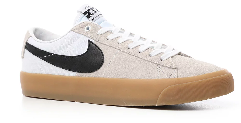 Nike SB Zoom Blazer Pro GT Skate Shoes - white/black-white-white - Free Shipping | Tactics