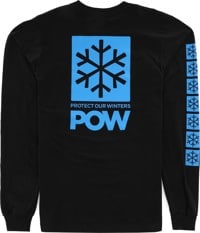 Protect Our Winters POW Stacked Logo L/S T-Shirt - black