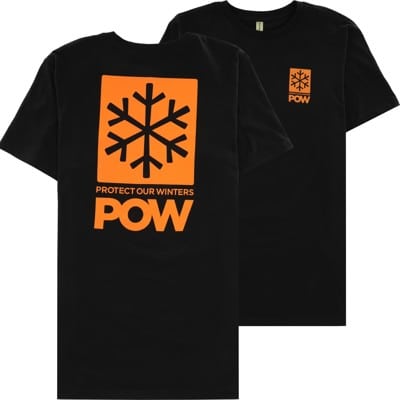 Protect Our Winters POW Stacked Logo T-Shirt - black - view large