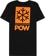 Protect Our Winters POW Stacked Logo T-Shirt - black - reverse