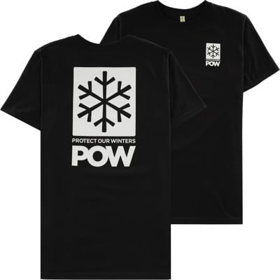 Protect Our Winters POW Stacked Logo T-Shirt - black/white - view large