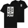 Protect Our Winters POW Stacked Logo T-Shirt - black/white