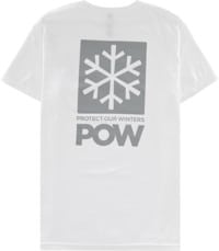 Protect Our Winters POW Stacked Logo T-Shirt - white