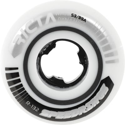Ricta Speedrings Wide Skateboard Wheels - white/silver (99a) - view large
