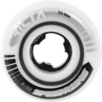Ricta Speedrings Wide Skateboard Wheels - white/silver (99a)