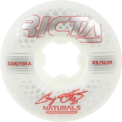 Ricta Ortiz Pro Reflective Naturals Slim Skateboard Wheels - white (101a) - view large