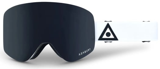 Ashbury Sonic Goggles + Bonus Lens - white triangle/dark smoke lens + yellow lens - view large
