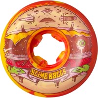Slime Balls Jeremy Fish Speed Balls Skateboard Wheels - burger red/yellow swirl (99a)