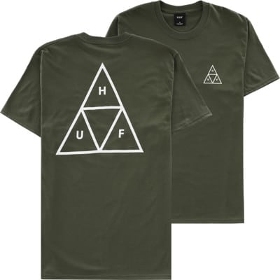 HUF Essentials Triple Triangle T-Shirt - sage - view large