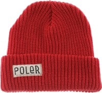 Poler Workerman Beanie - zissou red