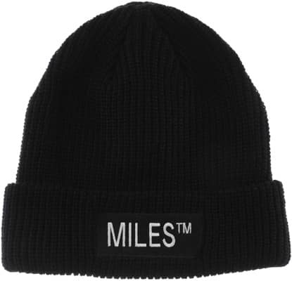 Miles Logo Beanie - black - view large