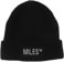 Miles Logo Beanie - black