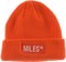 Miles Logo Beanie - safety orange