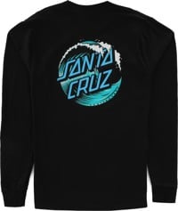 Santa Cruz Wave Dot L/S T-Shirt - black