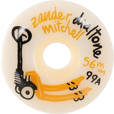 Dial Tone Wheel Co. Zander Day Job Standard Skateboard Wheels - white (99a) - view large