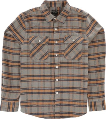 Brixton Bowery Stretch X Flannel Shirt - heather grey - view large