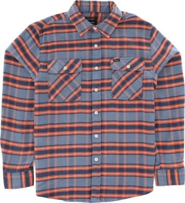 Brixton Bowery Stretch X Flannel Shirt - slate blue - view large