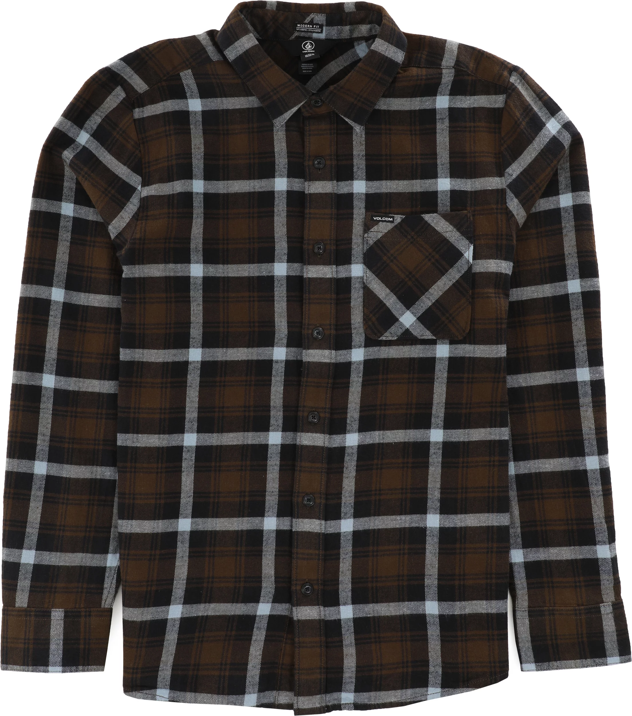 Volcom Caden Plaid Shirt Indigo Volcom Men's Clothing Volcom Caden Plaid Shirt Indigo Volcom Men's Clothing