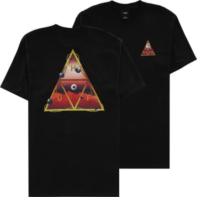 HUF Altered State Triple Triangle T-Shirt - black - view large