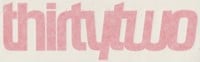 Thirtytwo Double Die Cut Sticker - orange