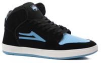 Lakai Telford Skate Shoes - black/light blue suede