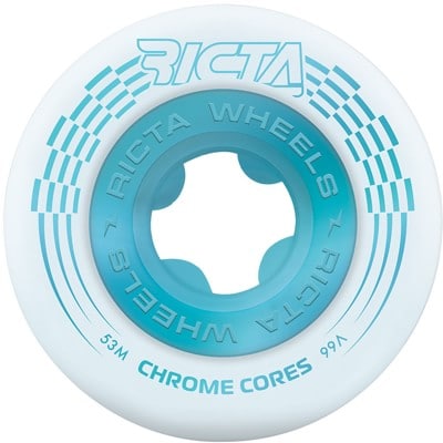 Ricta Chrome Cores Skateboard Wheels - blue chrome (99a) - view large