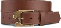 Volcom Skully Leather Belt - brown