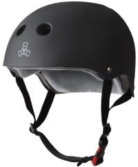 Triple Eight THE Certified Sweatsaver Skate Helmet - black rubber/red