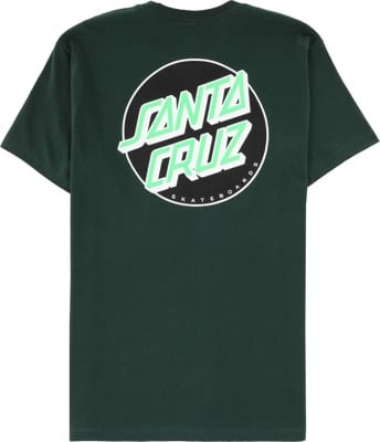 Santa Cruz Other Dot T-Shirt - forest green/black/green - reverse - view large