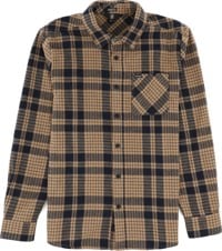 Volcom Strangelight Plaid Flannel Shirt - dark khaki