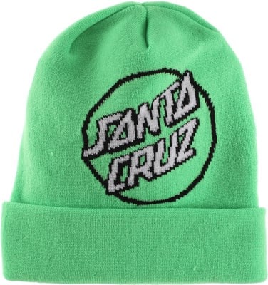 Santa Cruz Big Dot Beanie - safety green - view large