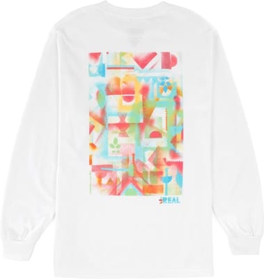 Real Acrylic L/S T-Shirt - white - reverse - view large