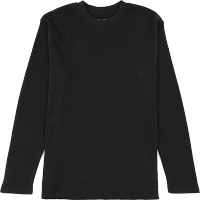 Rhythm Classic Waffle Knit L/S T-Shirt - vintage black - view large