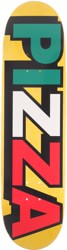 Pizza Tri Logo 8.375 Skateboard Deck - yellow