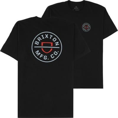 Brixton Crest II T-Shirt - black/red - view large