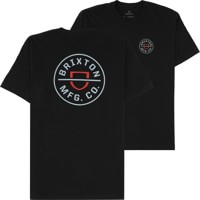 Brixton Crest II T-Shirt - black/red