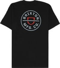 Brixton Crest II T-Shirt - black/red