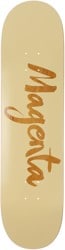Magenta Team Big Brush 8.4 Skateboard Deck - brown