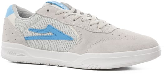 Lakai Atlantic Skate Shoes - white/light blue suede - view large
