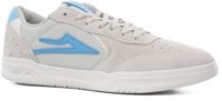 Lakai Atlantic Skate Shoes - white/light blue suede