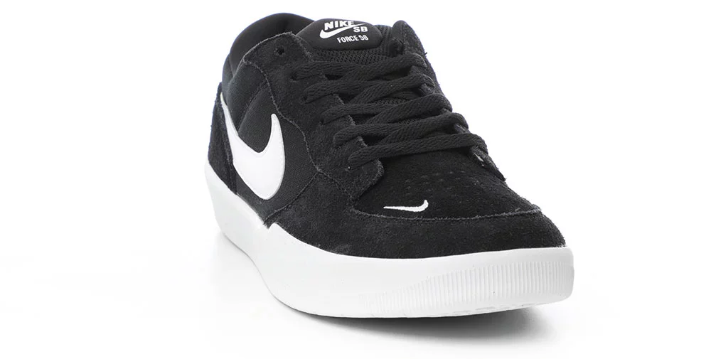 Nike nike sb black mens SB Force 58 Skate Shoes - black/white-black - Free Shipping